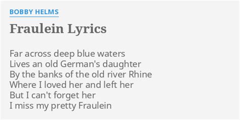 far across the deep blue sea in zamboanga peninsula lyrics|Colter Wall – Fraulein Lyrics .